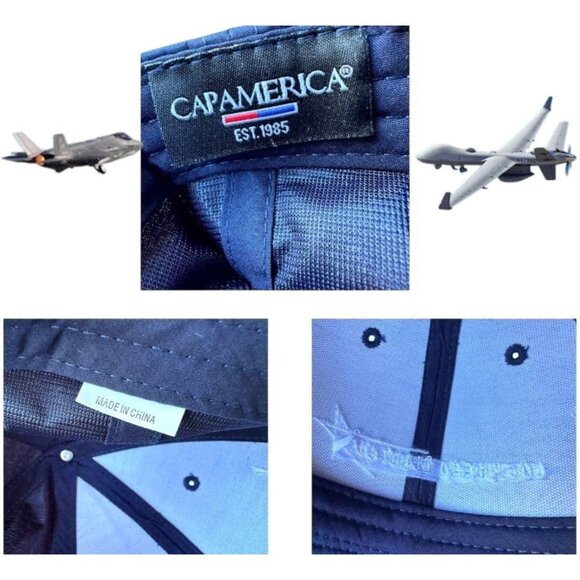 NWOT Lockheed Martin Cap America Navy White Military Aircraft Hat Aerospace Jet - Picture 9 of 12